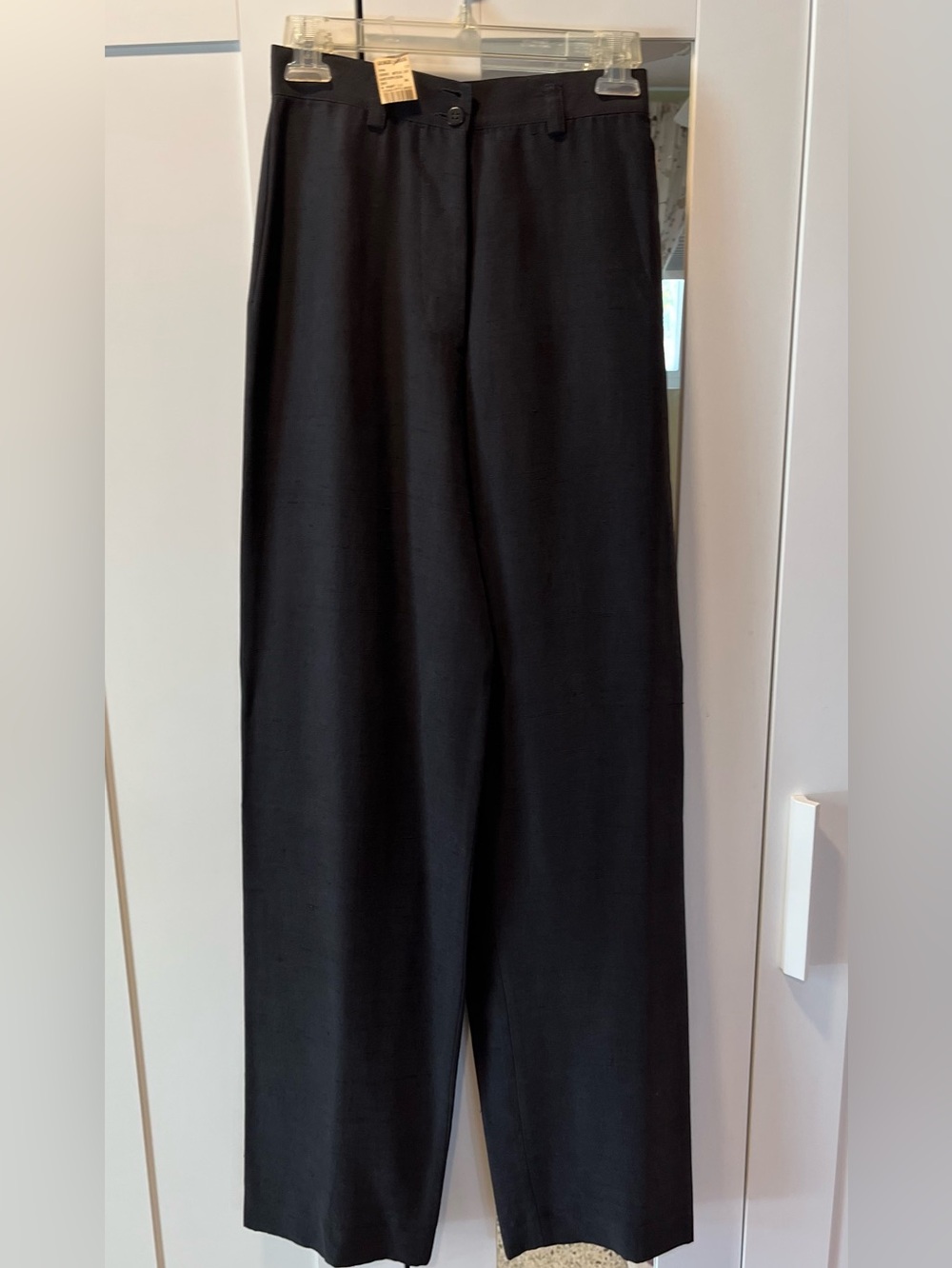 NWT*GIORGIO ARMANI Raw Silk Tailored Dress Pants RUNWAY SAMPLE*MSRP $710